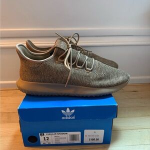 Adidas Tubular Shadow Sneakers in Tan